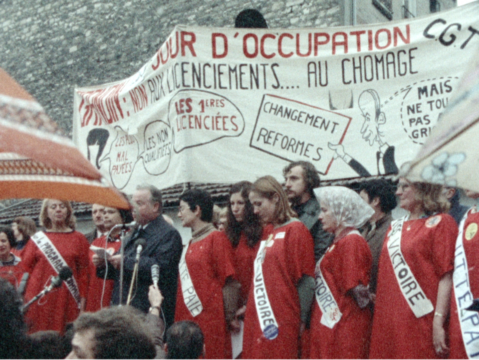 Les grévistes de Grandin en 1975