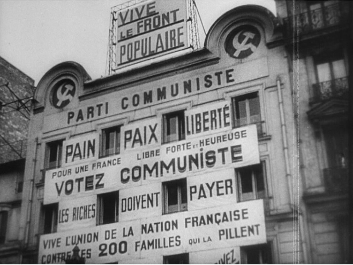 Projection de "La Vie est à nous" (dir. Renoir, 1936) et "Grèves d'occupations" (collectif, 1936)