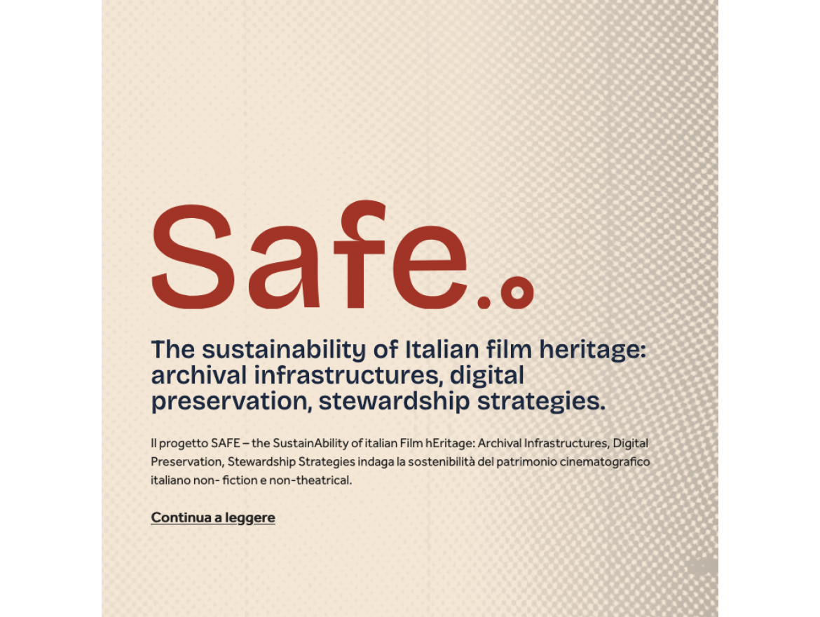 Keep it Safe! Building Strategies for a Sustainable Film Heritage