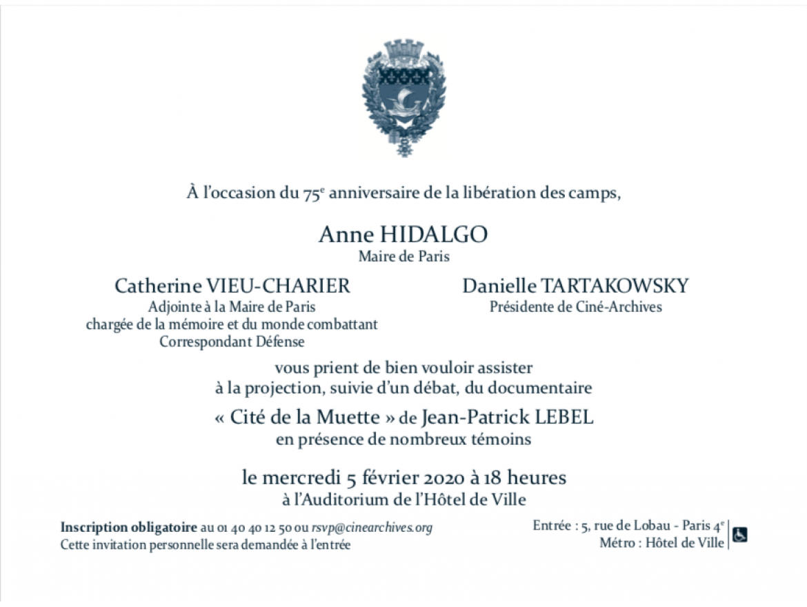 Projection de "Cité de la muette" (Jean-Patrick Lebel, 1986)