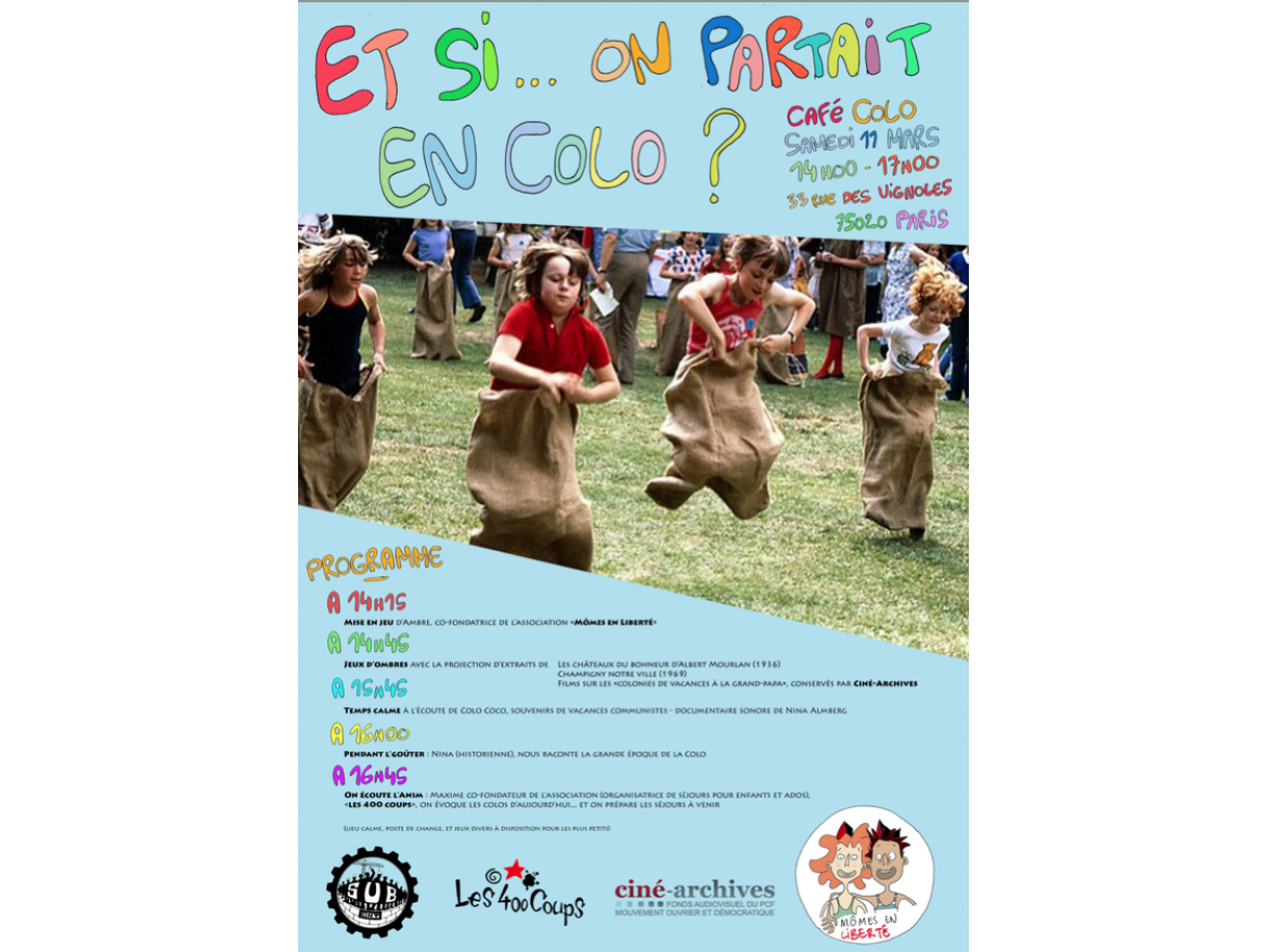 "Café-colo" et projection de films sur les colonies de vacances