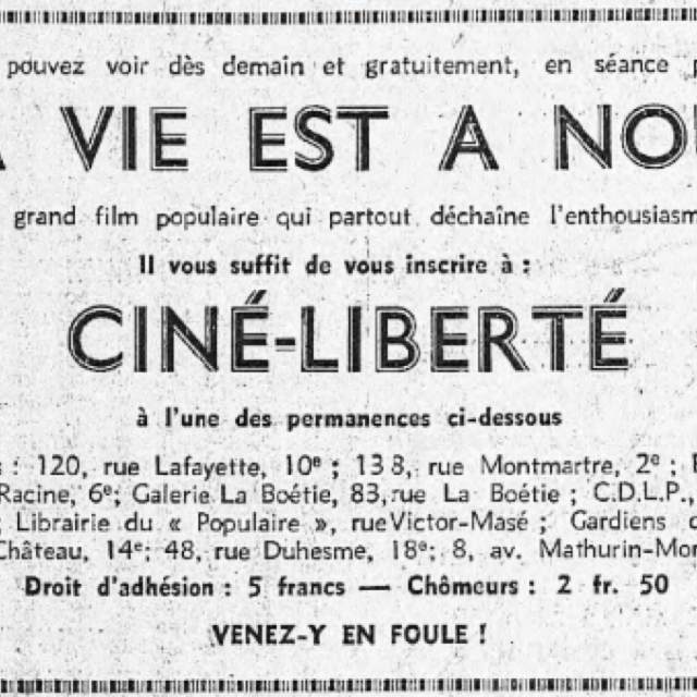 "La Vie est à nous", autopsie d'un film de propagande. 